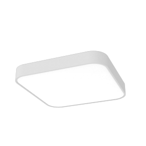 Светодиодный консольный светильник VARTON COSMO Q накладной 90 Вт 3000 К 900x900 мм RAL9003 белый муар с рассеивателем опал